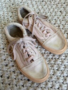 adidas Pale Pink Canvas Low-Top Sneakers